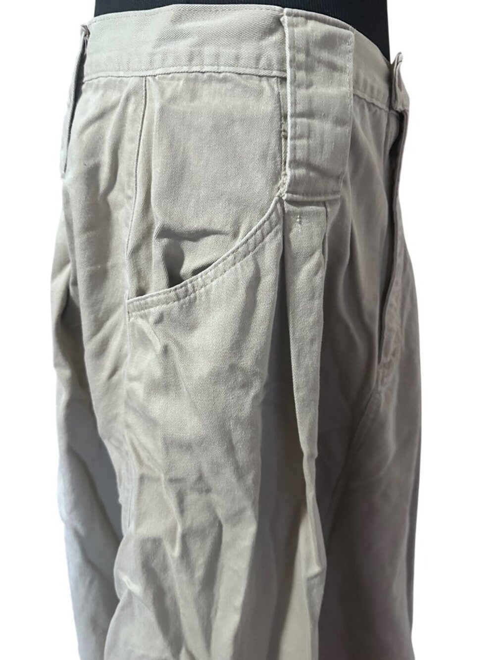Vintage Forest Oak collection tan khaki full cotton skirt size 15/16 - Picture 5 of 6